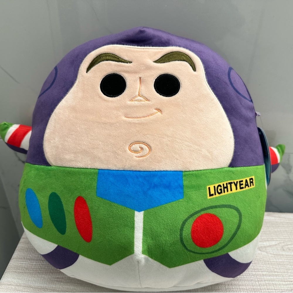 Brand NEW Squishmallows Kellytoy Disney 12" Buzz Lightyear Plush Doll Super Soft